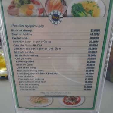 Thực đơn- PNC Book Cafe - Nguyễn Oanh