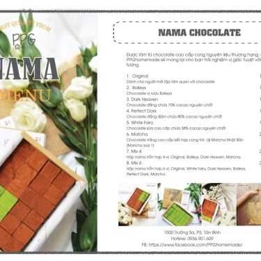 Thực đơn- PPG Homemade Chocolate Cafe