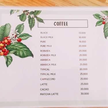 Thực đơn- Pure Coffee 3 - Đường A8