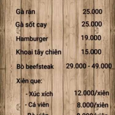 Thực đơn- Cafe Py-An - Trà Sữa & Ăn Vặt