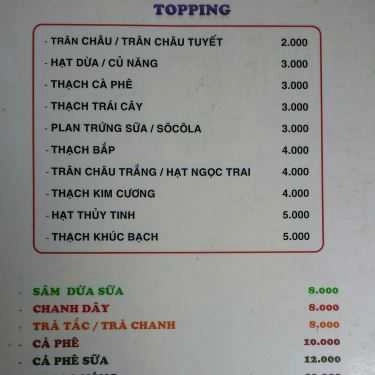 Thực đơn- Ăn vặt Py - Quán Trà Sữa - Huỳnh Khương An