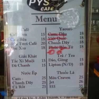 Tổng hợp- Pys Cafe
