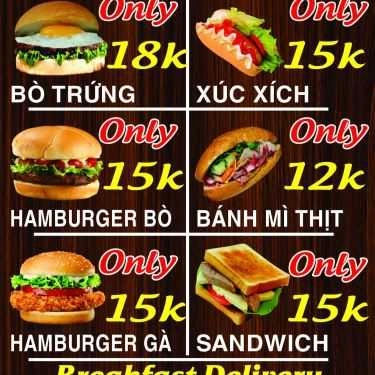 Thực đơn- Ăn vặt Bánh Mì Hamburger