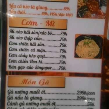 Thực đơn- Quán Nhậu Quán 2 3 Zô - Lẩu Nướng Và Xiên Que Tự Chọn