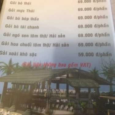 Thực đơn- Quán Nhậu Bia Tươi 4.000 - Nguyễn Văn Luông