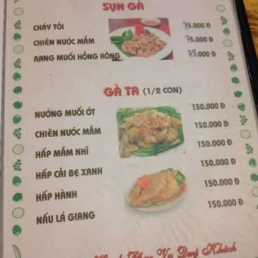 Thực đơn- Quán 39 - Quán Nhậu