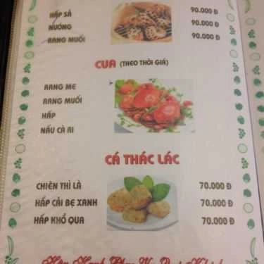 Thực đơn- Quán 39 - Quán Nhậu
