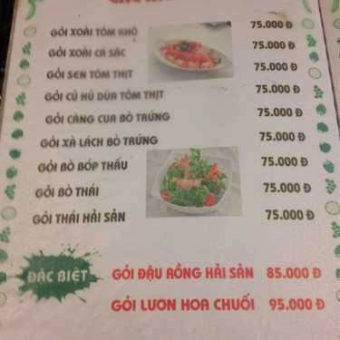Thực đơn- Quán 39 - Quán Nhậu