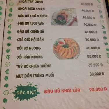 Thực đơn- Quán 39 - Quán Nhậu