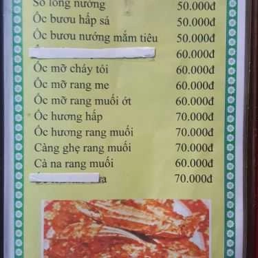 Thực đơn- Quán Nhậu Quán 63 - Nhậu Bình Dân