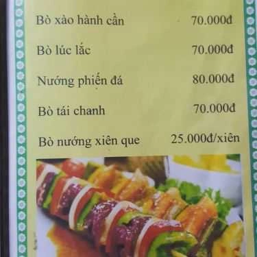 Thực đơn- Quán Nhậu Quán 63 - Nhậu Bình Dân