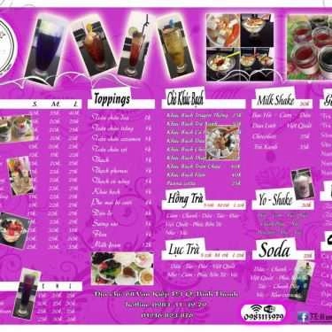 Thực đơn- Cafe Quán 69 - Trà Sữa & Chè Khúc Bạch