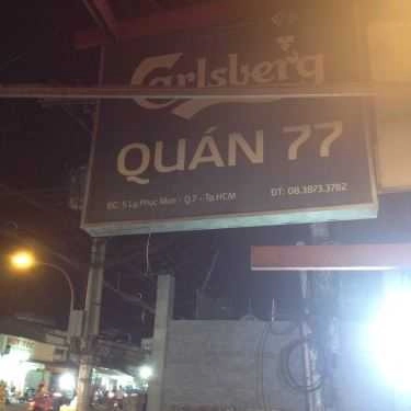 Không gian- Quán Nhậu Quán 77 - Ốc & Hải Sản