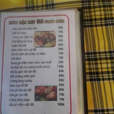 Thực đơn- Quán Nhậu Quán 88 - Food & Beer
