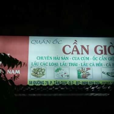 Thực đơn- Quán Nhậu Quán Ốc Cần Giờ - Đường Số 79