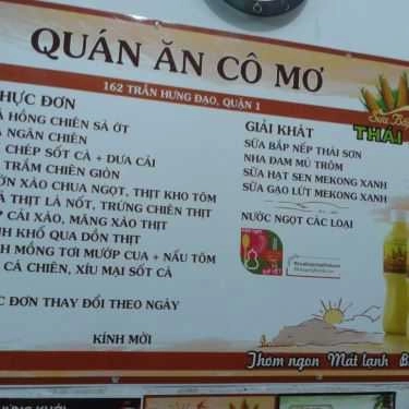 Thực đơn- Quán Cơm Cơm Bắc 162