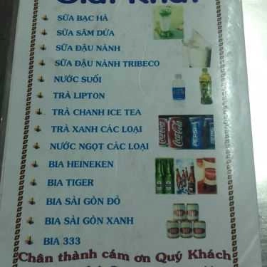 Thực đơn- Ăn vặt Quán Ăn Vạn Thành - Nguyễn Thị Minh Khai