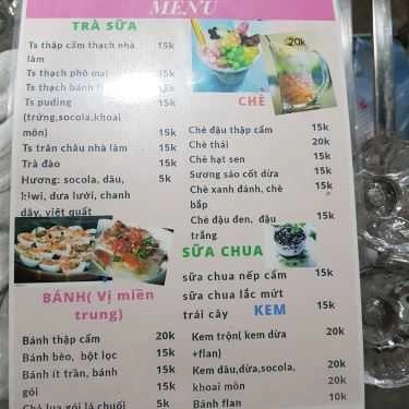 Thực đơn- Cafe Ăn Vặt Quán - Lê Văn Lương
