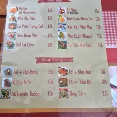 Thực đơn- Quán Ăn Vặt Mimi