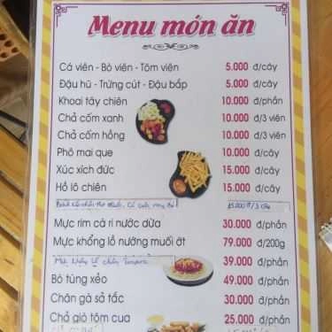 Thực đơn- Quán Ăn Vặt Ngọc Thanh