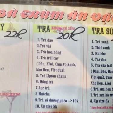 Thực đơn- Bà Trùm Ăn Vặt - Cơm Cháy Kho Quẹt