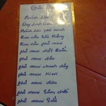 Thực đơn- Ăn vặt Bánh Flan - Hẻm 158