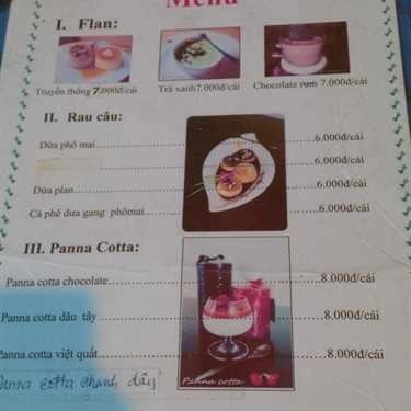 Thực đơn- Ăn vặt Flan Bi - Phan Văn Trị