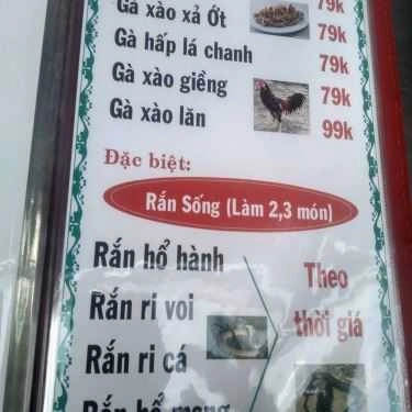 Thực đơn- Quán Nhậu Quán Bảo Gà 2 - Quán Ăn Gia Đình