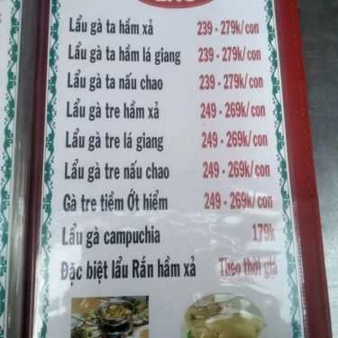 Thực đơn- Quán Nhậu Quán Bảo Gà 2 - Quán Ăn Gia Đình
