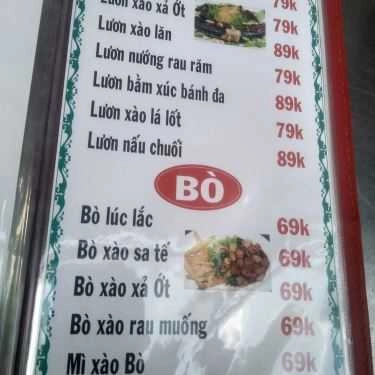 Thực đơn- Quán Nhậu Quán Bảo Gà 2 - Quán Ăn Gia Đình