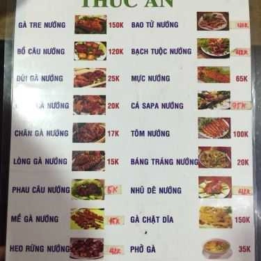 Thực đơn- Quán Nhậu Quán Bến Thành - Gà Nướng