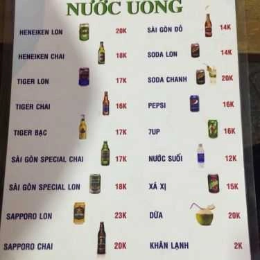 Thực đơn- Quán Nhậu Quán Bến Thành - Gà Nướng