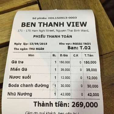 Thực đơn- Quán Nhậu Quán Bến Thành - Gà Nướng