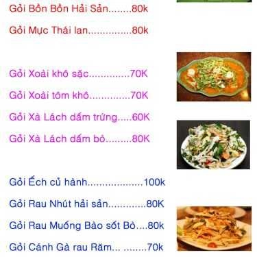 Thực đơn- Quán Nhậu Quán Bia Sệt 65 - Lẩu Cua & Cua Hấp