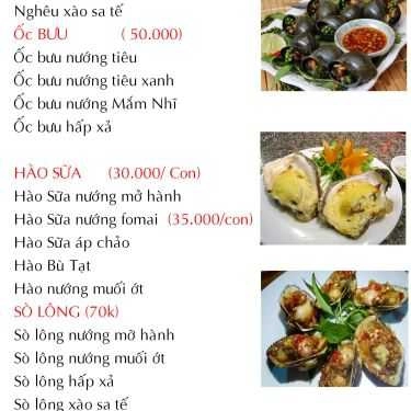 Thực đơn- Quán Nhậu Quán Bia Sệt 65 - Lẩu Cua & Cua Hấp
