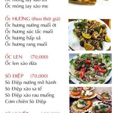 Thực đơn- Quán Nhậu Quán Bia Sệt 65 - Lẩu Cua & Cua Hấp