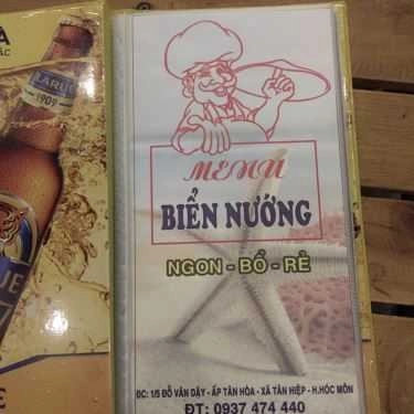 Thực đơn- Quán Nhậu Quán Biển Nướng - Hải Sản Tươi Sống