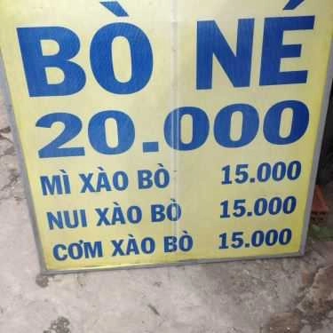 Thực đơn- Ăn vặt Quán Bò Né 20000