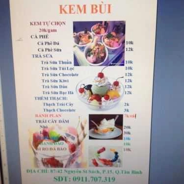 Tổng hợp- Cafe Quán Bùi - Kem Tự Chọn