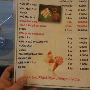 Thực đơn- Ăn vặt Quán Cá Viên Tân Hương