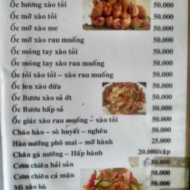 Thực đơn- Quán Nhậu Vũng Tàu Quán - Bạch Tuộc Nướng