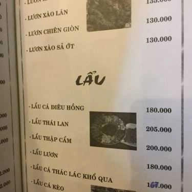 Thực đơn- Quán Nhậu Quán Cây Dừa - Nhậu Ăn Gia Đình