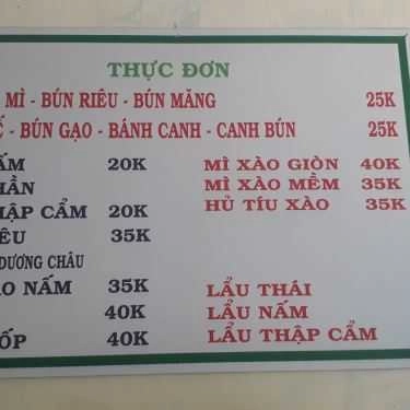 Thực đơn- Quán Ăn Quán Chay 577