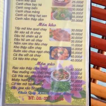 Thực đơn- Quán Ăn Quán Chay Thuận Đức