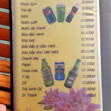 Thực đơn- Quán Ăn Quán Chay Thuận Đức