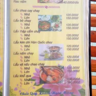 Thực đơn- Quán Ăn Quán Chay Thuận Đức