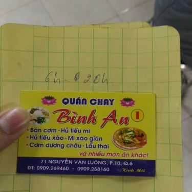 Tổng hợp- Quán Ăn Bình An - Cơm & Lẩu Chay