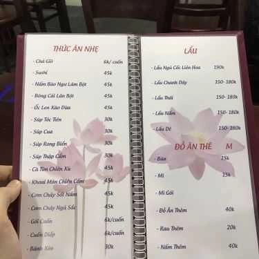 Thực đơn- Quán Ăn Quán Chay Liên Hoa