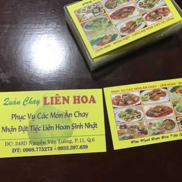 Thực đơn- Quán Ăn Quán Chay Liên Hoa