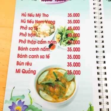 Thực đơn- Quán Ăn Quán Chay Nghĩa Trúc